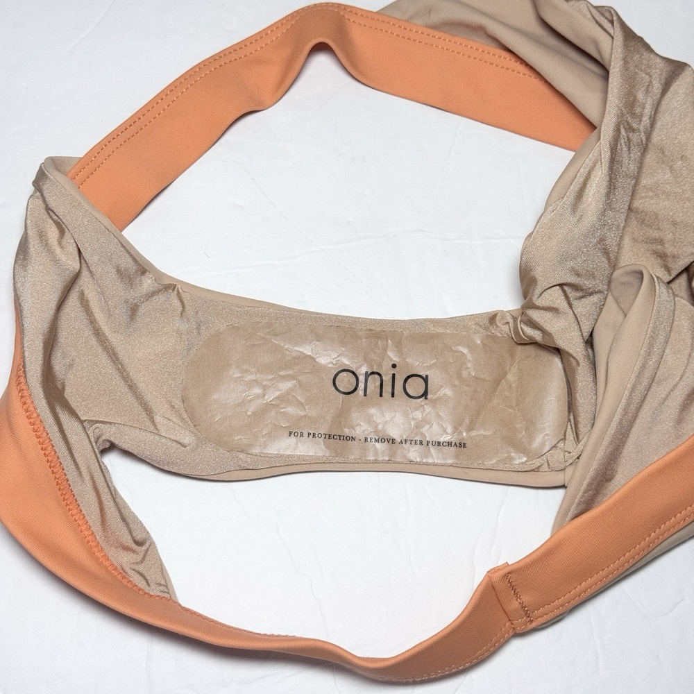 ONIA Lina / Leila Bikini | Tan & Orange S / M European Luxury Resort Travel - Picture 5 of 8